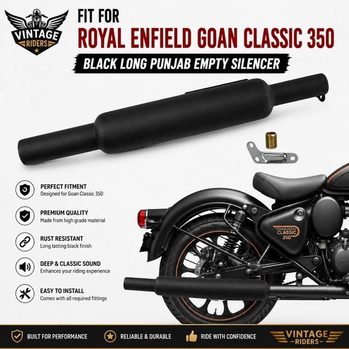 Black long empty silencer - black,