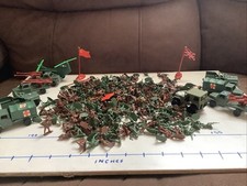 Military Toy Plastic Soldiers and Vehicles Over 100 Pieces