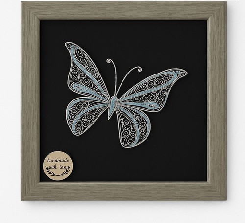 Handmade wire butterfly - handmade,