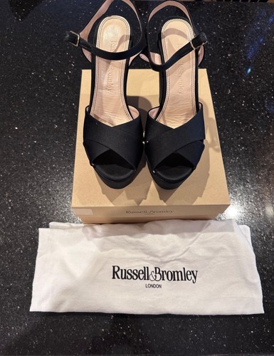 Russell bromley black wedges - &,