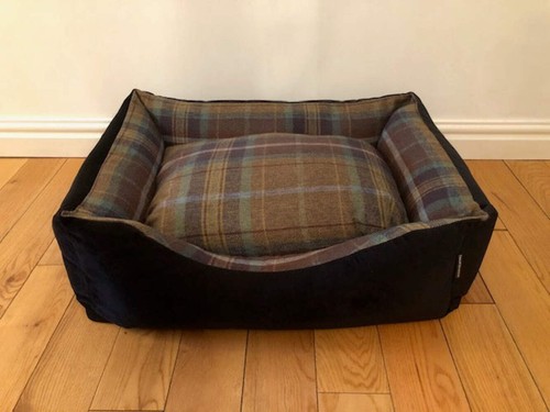 Dog bed country check - country,