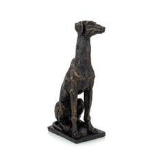 Tall Greyhound Textured Dog Sculpture