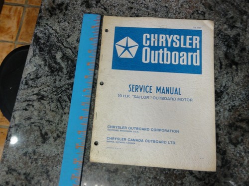 Chrysler outboard sailor - chrysler,