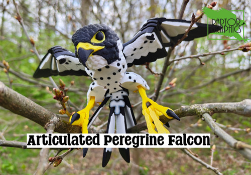 Articulated peregrine falcon - articulated,