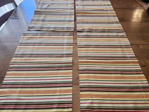Cotton placemats fall colors - cotton,
