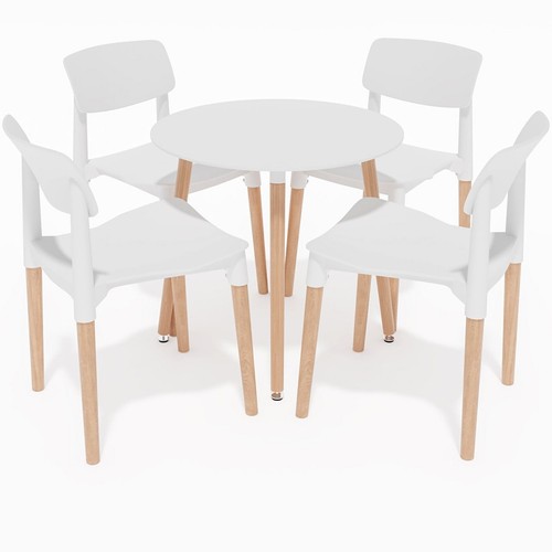 Round dining table 4 - dining, chairs