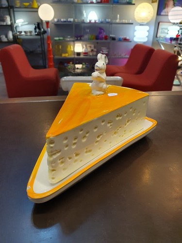 Vintage cheese dish - dish, with