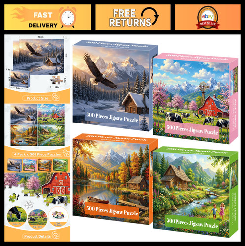 Pack 500 piece jigsaw - 500,