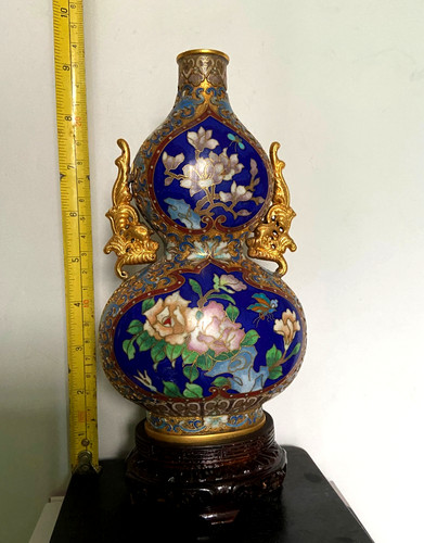Chinese cloisonné enamel - a,