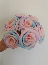 Bundle Of 24 Rainbow Foam Roses 8cm/3"