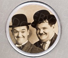 LAUREL and HARDY round drinks COASTER - CLASSIC!