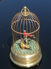 ANTIQUE VINTAGE GERMAN SINGING BIRD CAGE MUSIC BOX AUTOMATON RARE KARL GRIESBAUM