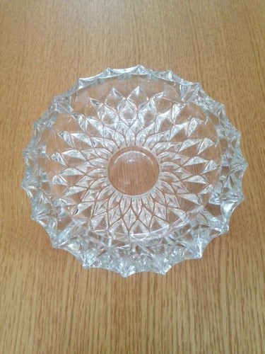 Large pressed clear glass - clear,