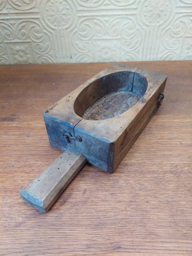 Antique french wooden - wooden, butter