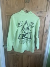 Primark, Boys Green Hoodie, Naruto, 12-13 Years, Used Good Condition