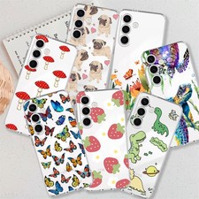 For Samsung Galaxy S25 Edge A17 A56 A36 Lovely Animal Phone Case Silicone Cover