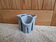 Plastic Cutlery Drainer Rack - Grey