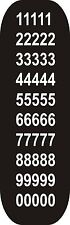 2 inch 50mm WHITE VINYL SELF ADHESIVE NUMBERS QTY 50 DIY EASY APPLY
