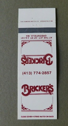 Matchbook cover bricker - -, bricker's