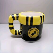 OFFICIAL HARRY POTTER HUFFLEPUFF SCARF SHAPED HANDLE COFFEE MUG 