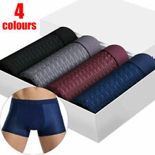 4 PACK For Men BambooWear Underwear Shorts Ice Silk Mesh Boxer Briefs fo Men