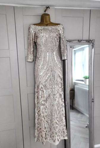 Quiz gold sequin - gold, ballgown