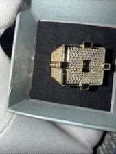 Mens Gold Iced Out Ring |