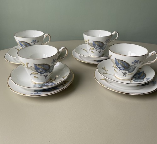 Regency blue leaves english - ,