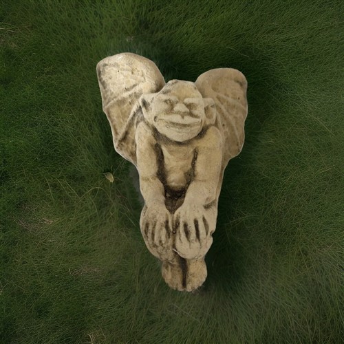 Winged goblin wall plaque