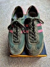 Gola Classics Tornado Weave Nylon Suede Mesh Womens Trainer Green Pink , UK 8