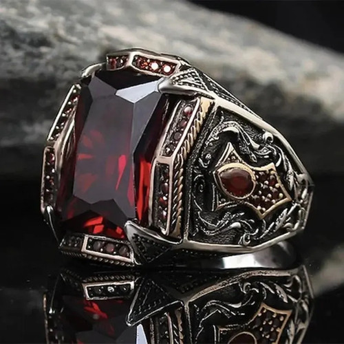 Turkish signet ring silver - turkish,