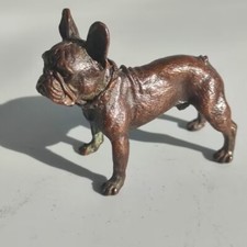 Bronze Chapus Dog brave statue Mini Shar Pei dogs Bulldog Wangcai Fortune Dog 