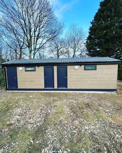 Portable cabin shower block - cabin,