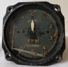 Ex RAF Historic Flight Aircraft Tachometer, Dated 1944, Ref No 6A/778 [1R5C]