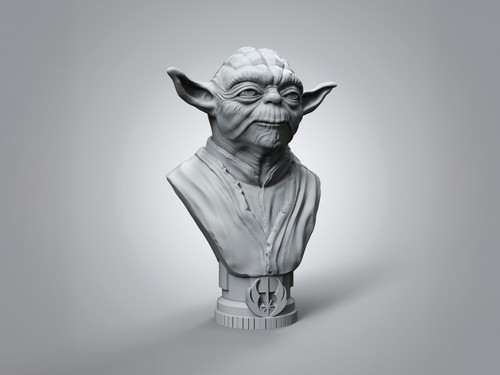 Yoda bust statue sci figure - sci-fi,