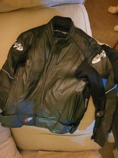 Joe Rocket Black Motorcycle Jacket Padded Size 42