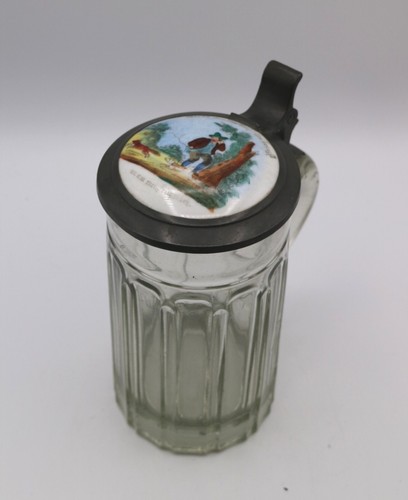 Beer mug with - beer, pewter