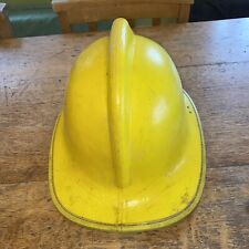 Vintage Cromwell Fire & Rescue Yellow Firefighter Helmet – Collectable 1988 L