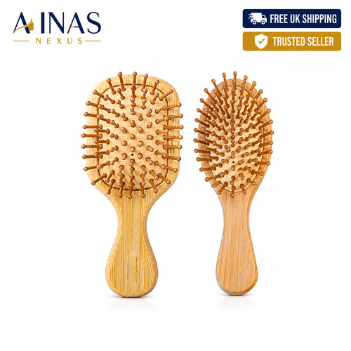 Natural bamboo wooden hair - wooden,