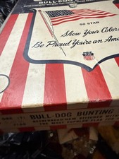 Rare bull dog bunting american - rare,