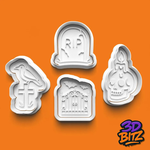 Haunted graveyard cookie - haunted,