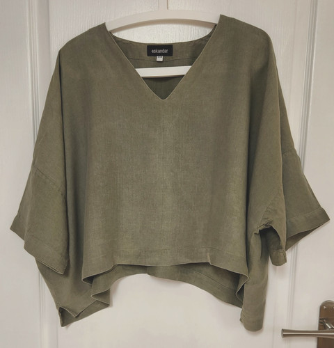 Eskandar linen top oversized - ,