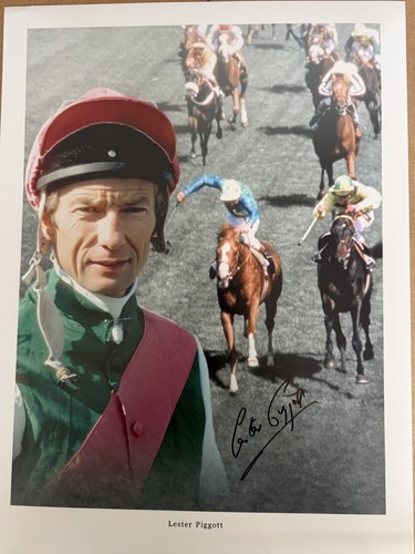 Lester piggott 16x12 - lester,
