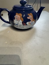 Wade Lyons Tetley Tea Pot Blue 1990s