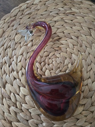 Murano glass duck - glass,
