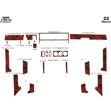 Wood look dash trim kit - look,