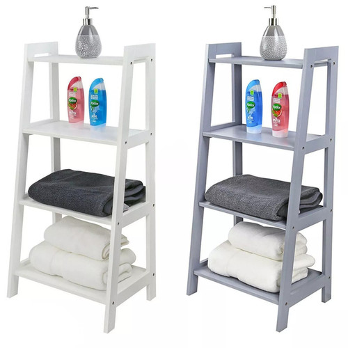 Tier wooden ladder shelf - ladder,