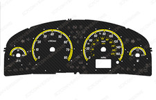 Vauxhall Vectra C Facelift Petrol VXR Style Carbon Dial Cards 8 Colours Gauges