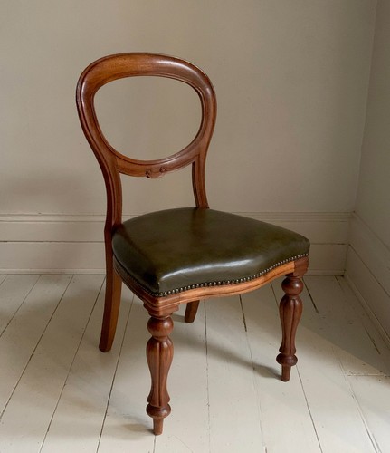 Antique mahogany balloon back - antique,