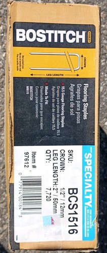 Bostitch gauge hardwood - bostitch, 15.5